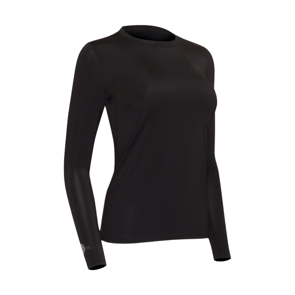 Women's Cooling Shirt Round Neck (Black)