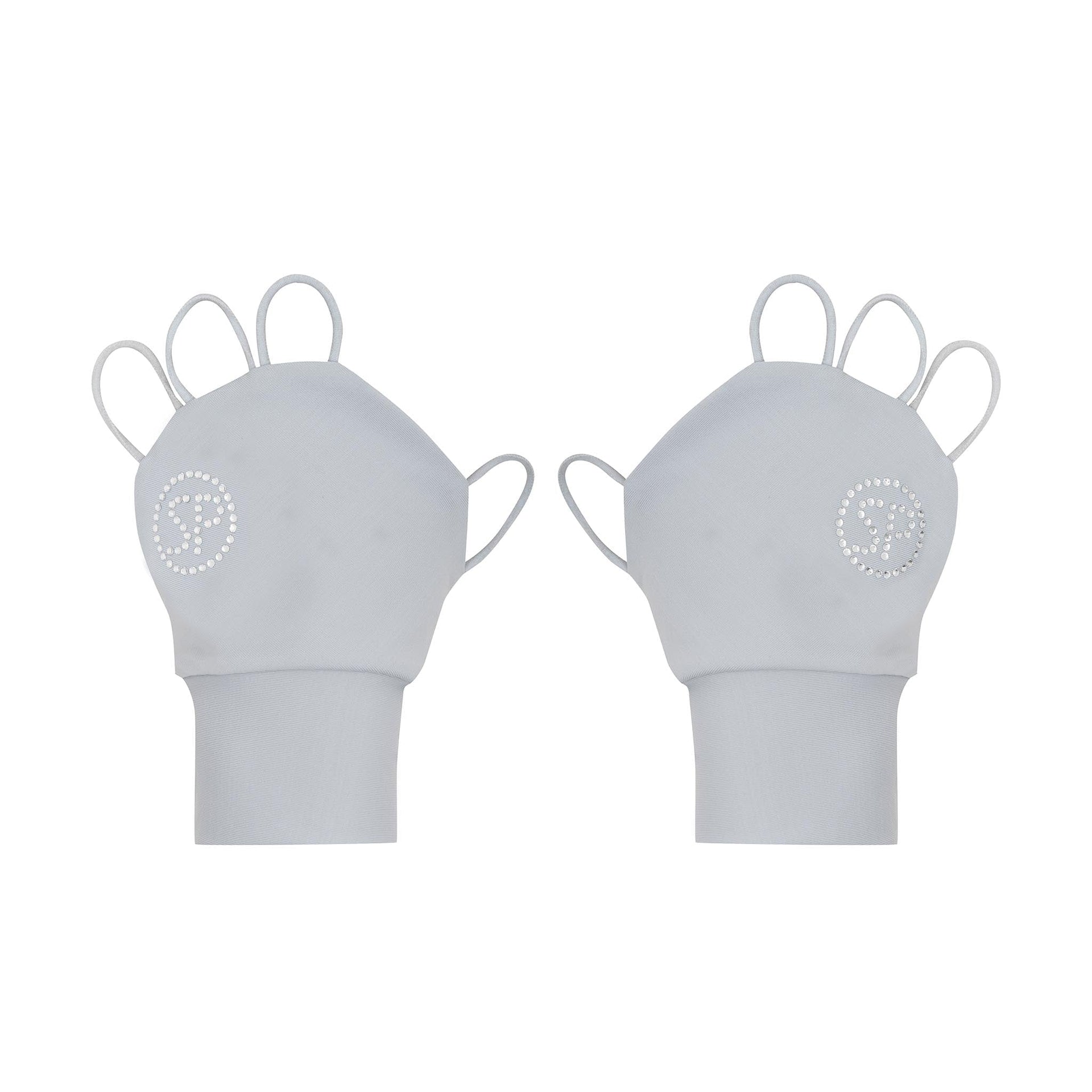 SP Glove (Palmless sun glove) - Crystal logo [Grey] - SParms