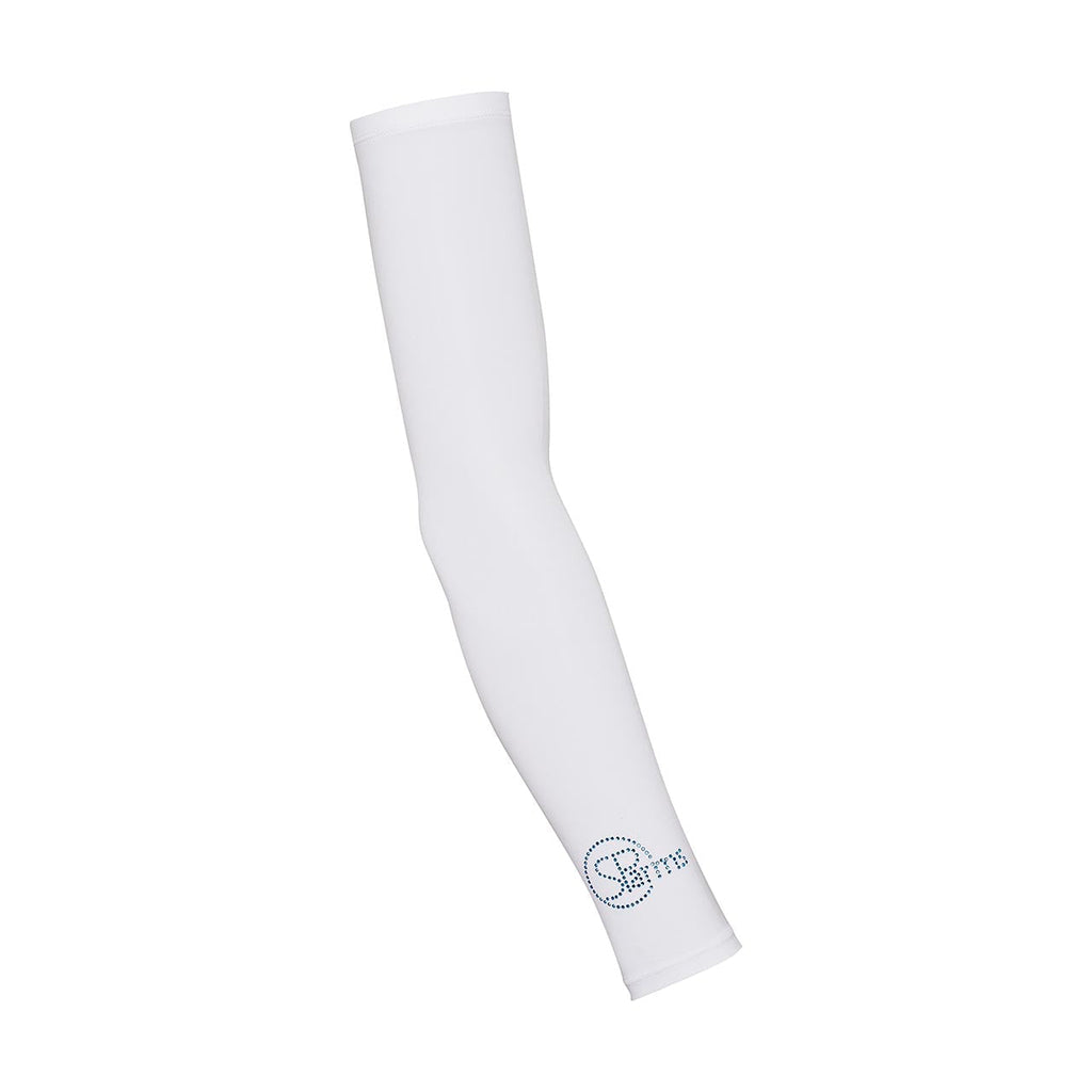 Sparms Women's Sun Sleeves Crystal Logo [White]
