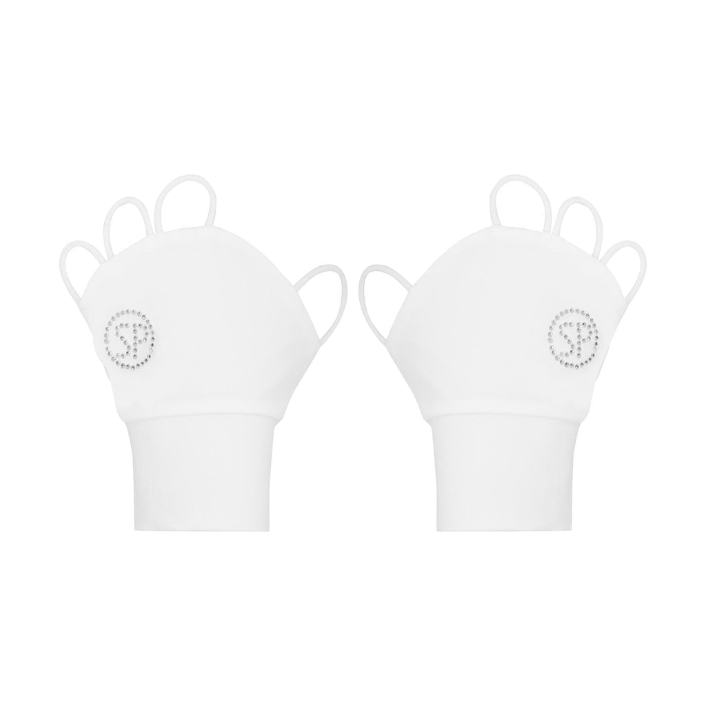 SP Glove (Palmless sun glove) - Crystal logo [White] - SParms