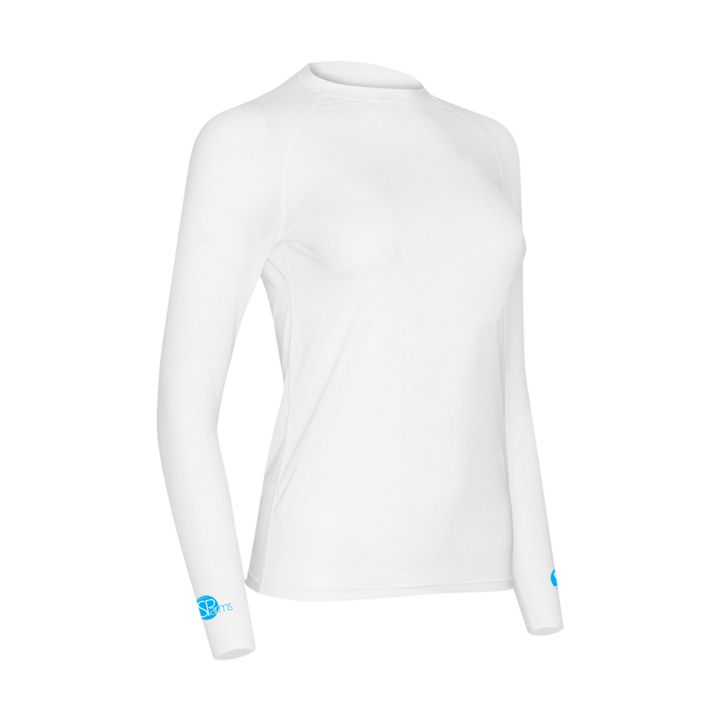Women's Cooling Shirt Round Neck (White)