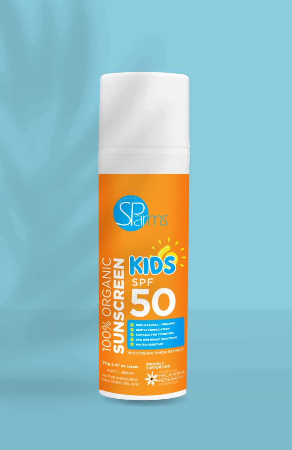 100% Organic Kids Sunscreen SPF 50 | Safe & Natural | Sparms AU ...